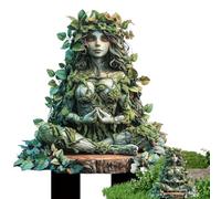 shuhauk Fairy Garden Stake Decor, Tree Man Fairy Statue Acrylic Garden Stake, 2d Flower Pot Stakes, Outdoor Accessories, Ground Insert, 2D Acrylic Flower Pot Decoration for Yard Lawn Patio