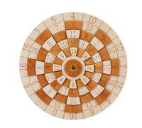 shuhauk Math Puzzles | Wooden Math Number Game | Rotating Wheel Design Challenging Brain Teaser Puzzles for Adults | for Desktop Travel Entertainment Exploration Calculation Training
