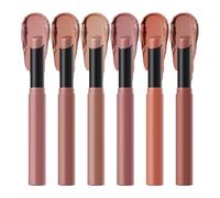 shuhauk Matte Lipsticks For Women, 6-Color Nude Lip Stain, Waterproof Lip Stick Makeup Beauty Products for Party Daily Night Out Travel Outdoor