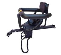 shuhauk Safety Bike Seat, Portable Front Mounted Baby Safe Carrier, Safety Carrier With Back Rest, Foot Pedals, Height Adjustable Attachment For Children Under 5