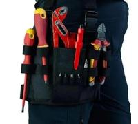 shuhauk Tool Organizer for Belt,Multi-Functional Electrician Tool Belt Pouch - Categorized Outdoor Waist Large Capacity Organizers for Woodworking Electrician Gardening