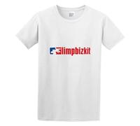 Shui&Mu Fashion T-Shirts Limp Bizkit Band Logo White M