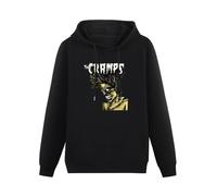SHUI TI DU Cramps Mens Cramps Bad Music Yellow Tops Hoodie Hoody Hoodie Black XL
