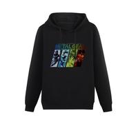 SHUI TI DU Fashion Men Metal Gear Solid Sweatershirt Hoody Black S