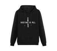 SHUI TI DU Sweatshirt hoodie The Last Kingdom Destiny Is All Unisex Adult size Black L