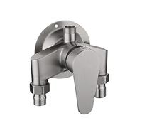 Shuiltad SUS 304 Stainless Steel Exposed Shower Faucet with Control Valve Switch Tap for Cold and Hot Water, Wall Mount Bathroom Shower Mixer