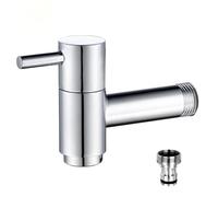 Shuiltad Wall-Mounted Chromed Brass Outdoor Garden Faucet Balcony Mop Sink Cold Water Tap Bathroom Laundry Utility Faucets