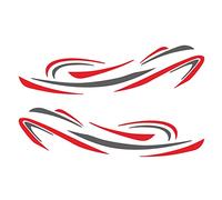 Shuimitao RV Motorhome Universal Body Sticker DIY Stripes Decal Sticker Decoration for Caravan Trailer