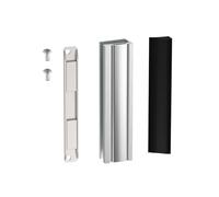 Shuisen 3" Shower Door Magnet, U-Channel Door Frame Magnet with Metal Strike for 1/8", 5/32", 3/16" and 1/4" Thick Swing Glass Shower Doors, Shower Strike Jamb, Shower Door Replacement Parts