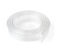 Shuisen Framed Shower Door Bottom Seal, 0.2" Shower Doors Sweep for Framed & Swing Shower Doors, 39" Long Angled T Drip Clear Vinyl Swing Doors Seal Strip, Shower Door Replacement Parts