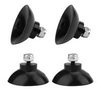 Shuisen Reacher Replacement Gripper Cups Compatible with Arcmate, EZ Grabber Reacher Tool, Grabber Pickup Tool, Rubber Cups, Black, 2 Pairs (4 Cups)