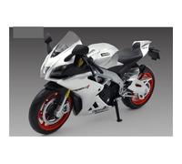 shuishuicui 1 12 For Apulia RSV4 Alloy Motorcycle Model Collection Men Boys Miniature Toys Collection Memorial Decoration 17CM(White)