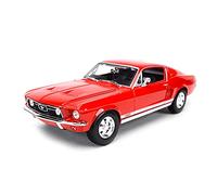 shuishuicui 1 18 1967 For Ford Mustang GTA Fastback Sports Car Alloy Diecast Toy Car Model For Boys Gift Collection(Red)