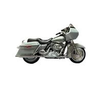 shuishuicui 1 18 For Harley-Davidson Alloy Motorbike Model Classic Simulation Toy Ornament Men's Collection 5.5 Inch(Silver)