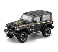 shuishuicui 1 24 For Jeep Wrangler SUV Alloy Car Model Men's Toy 8 "Decorative Collection Display Desk For Boys Gifts(Black)