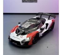 shuishuicui 1 24 for McLaren Senna GTR track edition alloy car model toy gift collection decoration men boys desk decoration(White)
