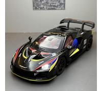 shuishuicui 1 24 for McLaren Senna GTR track edition alloy car model toy gift collection decoration men boys desk decoration(Black)