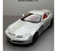shuishuicui 1 24 For Mercedes SLR Sports Car Alloy Car Model Toy Collection Commemorative 20CM Decorated Desk For Men And Boys(Silver)