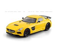 shuishuicui 1 24 For Mercedes SLS AMG Sports Car Alloy Car Model Toy Collection 8 Inches Decorative Desk Boys Commemorative(Yellow)