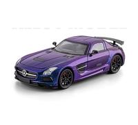shuishuicui 1 24 For Mercedes SLS AMG Sports Car Alloy Car Model Toy Collection 8 Inches Decorative Desk Boys Commemorative(Purple)