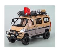 shuishuicui 1 24 For Mitsubishi Delica Off-road Version Alloy Car Model Toy Collection 16CM Desk Decoration Boys Gift(Yellow)