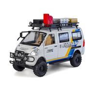 shuishuicui 1 24 For Mitsubishi Delica Off-road Version Alloy Car Model Toy Collection 16CM Desk Decoration Boys Gift(White)