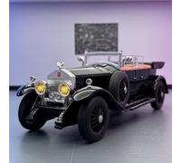 shuishuicui 1 24 For Rolls-Royce Phantom Generation Vintage Car Alloy Car Model Toys 22CM Men's Boys Collection Dual Mode Display Desk(Black)