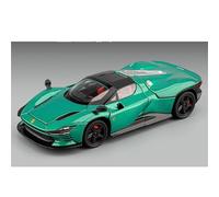 shuishuicui 1 32 For Ferrari Sp3 Convertible Version Alloy Car Model Toy Boy Collection Memorial 6 Inches Desk Decoration(Green)