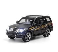shuishuicui 1 32 For Mitsubishi Pajero - Off-road SUV Alloy Toy Collection Memorial Decorative Children's Gift 6 Inches(Black)