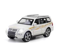 shuishuicui 1 32 For Mitsubishi Pajero - Off-road SUV Alloy Toy Collection Memorial Decorative Children's Gift 6 Inches(White)