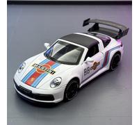 shuishuicui 1 32 For Porsche Martini Car Model Alloy Sports Car Convertible Edition Toy Boys Decorated Desk Collection Commemorative 15CM(White)