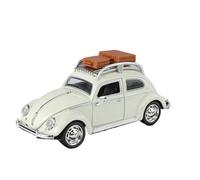 shuishuicui 1 32 For Volkswagen Beetle Retro Classic Car Alloy Car Model Toy Collection Decoration Desk Men's Memorial Gift(White)