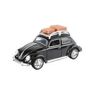 shuishuicui 1 32 For Volkswagen Beetle Retro Classic Car Alloy Car Model Toy Collection Decoration Desk Men's Memorial Gift(Black)