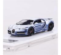 shuishuicui 1 64 For Bugatti Veyron Ceramic Dragon Chiron Resin Car Model Collection Toys Desk Decoration Memorial Men(Blue)