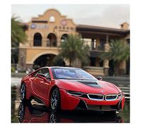 shuishuicui For BMW I8 1 24 Simulation Alloy Pull Back Car Children's Metal Toy Car Collection Ornaments(C)