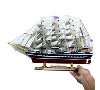 shuishuicui For The Russian Kruzenshtern Ship Model Wooden Handmade Boat, Study Desk For Decoration In The Children's Room, Toy