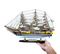 shuishuicui For The Wooden Parts Of The Vespucci Mediterranean-style Sailing Boat Model, 20 Inches In Size, For Use In A Study As A Decoration