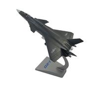 shuishuicui Plane Model 1 60 For J-20 Stealth Fighter Jet Alloy Decorative Toy For Men's Desk Collection 13-inch Black.