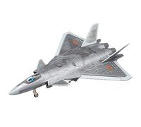 shuishuicui Plane Model 1:84 For J-20 Stealth Fighter Jet Alloy Toy Collectible Commemorative Men's Desk Decoration 9 Inches(Silver)