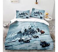 Shuixian print 3D bedding Quilt Cover and Pillowcases Fast furious Super Soft Easy CareDouble(200x200 cm), 3 piece set 1 piece quilt cover + 2 piece matching pillowcase