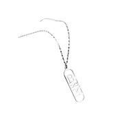 SHUIXIAYUE Customized Geometric English Name Necklace, Fashionable Letter And Personalized Pendant Gift(30cm,SILVER_CUSTOM)
