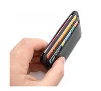 SHUIXIAYUE Genuine Leather Men's Wallet Male Thin Mini ID Credit Card Holder Small Cardholder Purse for Man