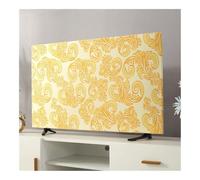 SHUIXIAYUE TV Hood Dust-proof Cover Towel 43 Inch 55 Inch 50 Inch 65 Inch Household Hanging LCD TV Cover Universal Cover(Auspicious Gold,24 inches)
