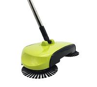 SHUIXIN Manual Push Sweeper, 360° Rotating Floor Broom & Dustpan, Plastic & Stainless Steel, No Electricity Required, 110cm/3.6ft Handle, Bedroom, Home, Office
