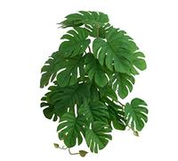 SHUIXIN Reptile Decor - Reptile Plants Tropical Realistic Leaves Terrarium Tank Plant for Bearded Dragons Tortoises Tree Frogs Multiple Options