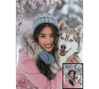 SHUIYAZI Personalized Diamond Art 5D Diamond Painting Personalised Photo Full Drill Kits for Adults DIY Custom Diamond Art Create Your Own Diamond Painting Gifts for Home Deco,45x60cm CA-25