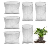 SHUIYUE 6 Pcs Stainless Steel Root Protection Baskets for Plants, 12x6 in/10x9 in Root Guard Gopher Baskets for Protection of the Roots of Trees, Flowers, Against Vole Rodents, Silver