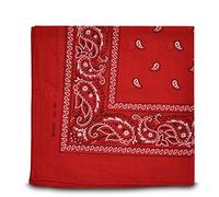 Shukan Fashions Bandana Scarf, red, One size