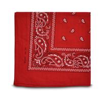 Shukan Fashions - Paisley Style Bandana Red Biker Cow Boy Cow Girl Neck Scarf Neck Wrist Wrap