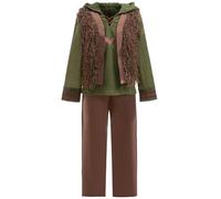 Shukqueen Boys Cosplay Costume Train Dragon Hiccup Halloween Christmas Dress up Clothes Top Vest Pant 3Pcs Suit 120cm